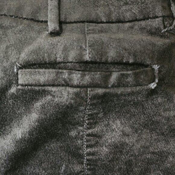 Anthropologie The Essential Slim Womens Velour Velvet Pants Black Stretch Size 2 - Picture 12 of 12